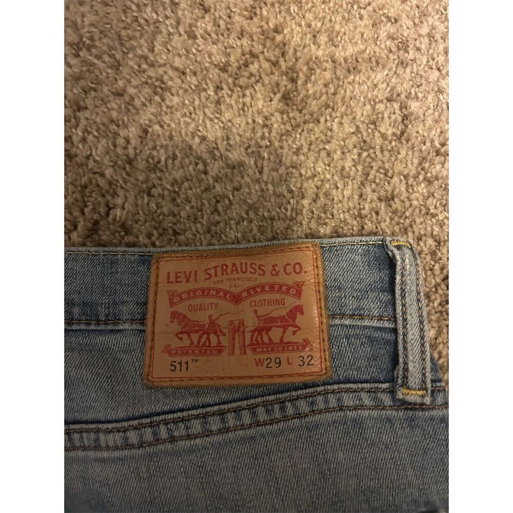 Levi's mens 511 Slim Fit Distressed Jeans Blue W29 L32
#049 - Picture 4 of 8